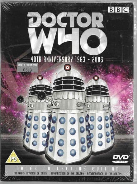 Doctor Who 40th Anniversary Dalek Collectors Edition. DVD Box Set. 1963 - 2003
