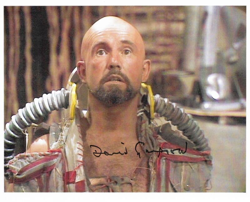 DOCTOR WHO DAVID GARFIELD (The Face of Evil)  signed Autograph 10x8 COA 22624