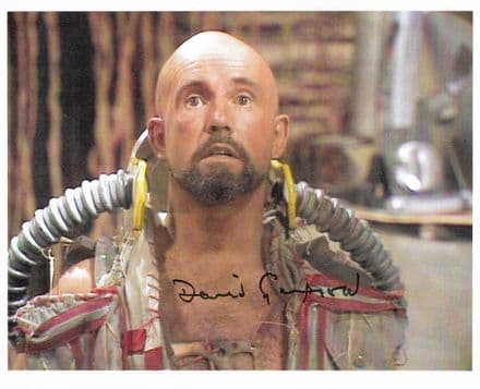 DOCTOR WHO DAVID GARFIELD (The Face of Evil) signed Autograph 10x8 COA 22624