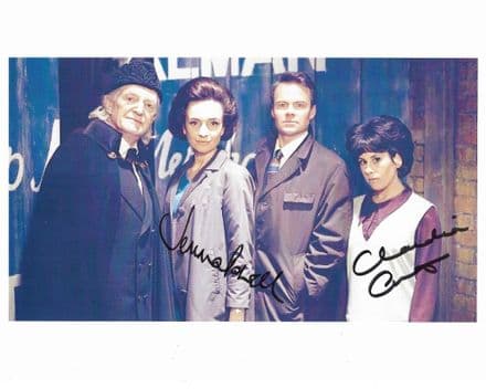 DOCTOR WHO Jemma Powell & Claudia Grant An Adventure in Space & Time signed 10x8 COA 11925
