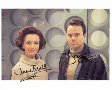 DOCTOR WHO Jemma Powell & Jamie Glover An Adventure in Space & Time signed 10x8 COA 11922