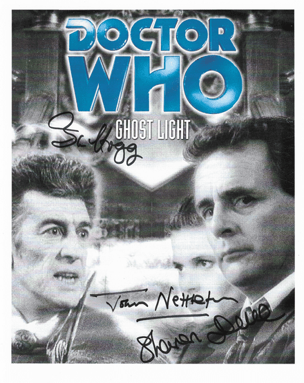 DOCTOR WHO John Nettleton, Ian Hogg, Sharon Duce Ghost Light signed 23010