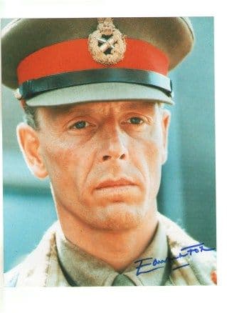 Edward Fox BRIDGE TOO FAR Lieutenent General Horrocks, Genuine signed autograph 10 x 8 COA 198