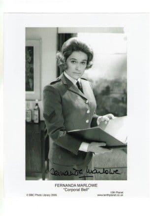 Fernanda Marlowe DOCROR WHO genuine signed autograph 10x8 COA 656