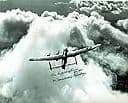 Flt Lt Russell Rusty Waughman DFC AFC 10" x 8" Genuine Signed Autograph COA 1163