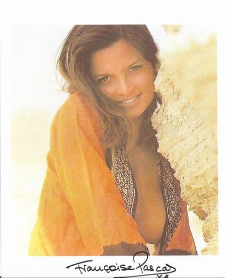 Françoise Pascal "MIND YOUR LANGUAGE" 10" x 8" Genuine Autograph rare COA 22589