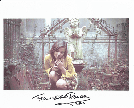 Françoise Pascal "MIND YOUR LANGUAGE" 10" x 8" Genuine Autograph rare COA 23006