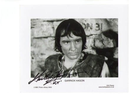 Garrick Hagon DOCTOR WHO genuine Signed autograph 10 x 8 COA