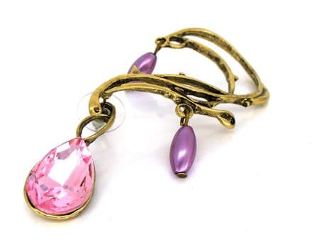 Gothic Passion water Drops Cuff Earring 7879