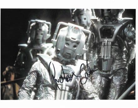 GRAHAM COLE Cyberman (Doctor Who ) 10x8 Genuine Signed Autograph COA 12105