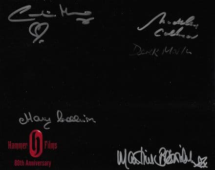 HAMMER signed by 5 -MUNRO, BESWICK, COLLINSON TWINS, & MARTIN 8"x10" COA 12244