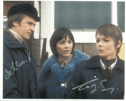 Ian McCulloch & Carolyn Seymour, "Survivors", Doctor Who, Zombie GSA 10x8 COA 10221