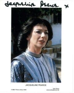Jacqueline Pearce DOCTOR WHO - 10 x 8 genuine signed autograph COA 4011