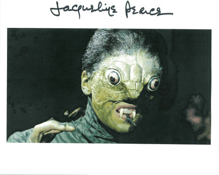 Jacqueline Pearce The Reptire Hammer Horror 10 X 8 genuine signed autograph 10415
