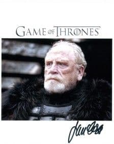 James Cosmo BRAVEHEART, GAME OF THRONES - Genuine Signed Autograph 10x8 COA 3021