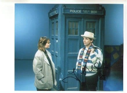 Janet Ellis from Blue Peter and Doctor Who Genuine Signed Autograph 10x8 coa 138