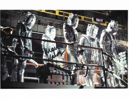 Jeff Wayne & Mark Hardy DR WHO Cyberman10x8 Genuine Signed Autograph COA 12049