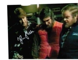 John Gleeson and Michael McStay DOCTOR WHO Seeds of Doom genuine signed autograph  10 by 8 COA 