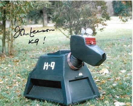John Leeson "K9" DOCTOR WHO 10x8 Genuine Signed Autograph COA 11441