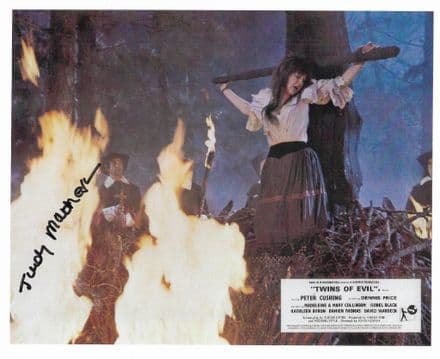 Judy Matheson "HAMMER HORROR" 10" x 8" Genuine Signed with COA 11906