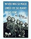 Ken Johnson - Wing Officer, 61 & 9 SQDN, Genuine Signed Autograph 10 x 8 COA 424