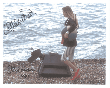 Lalla Ward and John Leeson DOCTOR WHO Genuine Signed Autograph 10 x 8 COA 9617
