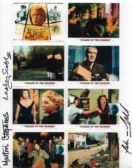 Martin Stephens & Peter Preidel & Lesley Scoble- Village of the Damned 10x8 GSA 7075