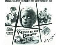 Pamela Franklin "VILLAGE OF THE DAMNED" - HORROR Genuine Signed Autograph 10x8 COA 7450
