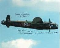 Reg Cleaver, Rusty Waughman & Benny Goodman (WW2 Pilots) - Genuine Signed Autograph 10x8 COA 5653