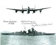 Reg Cleaver, Rusty Waughman & Benny Goodman (WW2 Pilots) - Genuine Signed Autograph 10x8 COA 5654