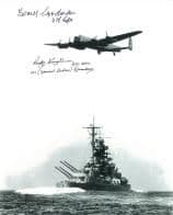 Rusty Waughman & Benny Goodman (WW2 Pilots) - Genuine Signed Autograph 7788