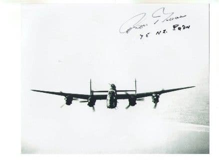 SGT Ron Brown of 75(NZ) SQN RAF, Flight Engineer & Andre Russell WW2 Veteran GSA 10x8 COA 1578