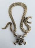 SNAKE WITH SKULL AND CROSSBONES EAR CUFF 5319
