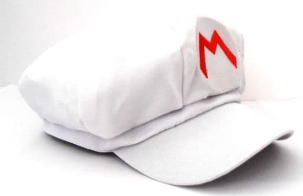Super Mario Bros. White Super Mario Cap -PC8985