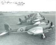 Ted Dunsford & Brian Beattie (WW2 Pilots) - Genuine Signed Autograph 7752