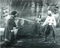 Tom Baker & Caroline Munro "SINBAD" Genuine Signed Autograph 10 x 8 COA 6768
