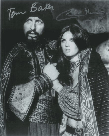 Tom Baker & Caroline Munro "SINBAD" Multi genuine signed autograph 10x8 COA 11851