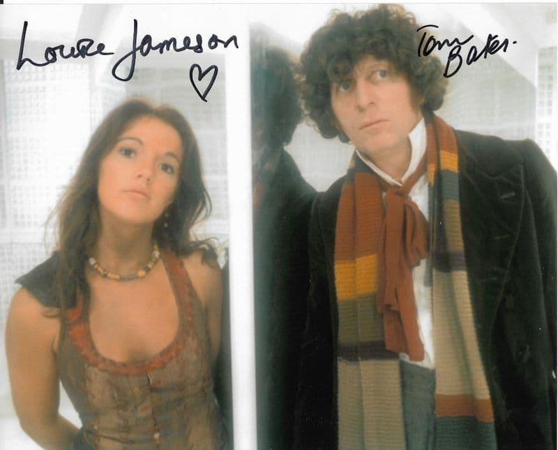 Tom Baker, Louise Jameson - Multi signed DOCTOR WHO Genuine Signed Autographs 10 x 8 COA 11867