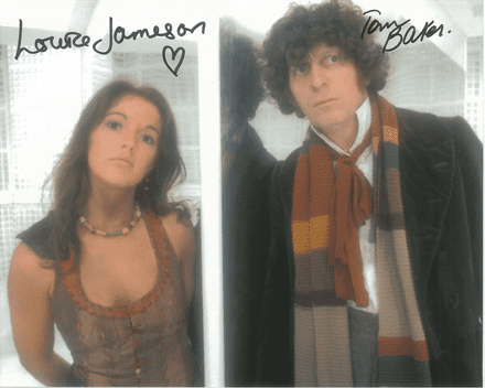 Tom Baker -Louise Jameson - Multi signed DOCTOR WHO Genuine Signed Autographs 10 x 8 COA 10263
