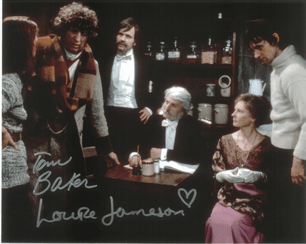 Tom Baker, Louise Jameson - Multi signed DOCTOR WHO Genuine Signed Autographs 10 x 8 COA 10268