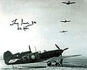 TONY IVESON - S/Ld DFC AE 616 Squadron (Battle of Britain) Genuine signed autograph 10x8 COA 396