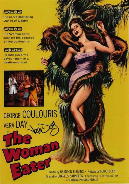 Vera Day 'The Woman Eater' HORROR Genuine Signed Autograph 10 x 8 COA 11364