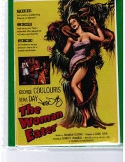 Vera Day  'The Woman Eater',  HORROR Genuine Signed Autograph 10 x 8 COA 2202