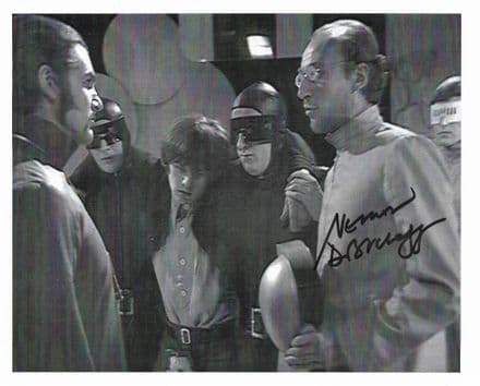 Vernon Dobtcheff "WAR GAMES" DR WHO Genuine Signed Autograph 10"x8" COA 22338