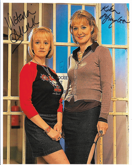Victoria Alcock and Kika Mirylees, BAD GIRLS, 10 x 8 genuine signed autograph 23069