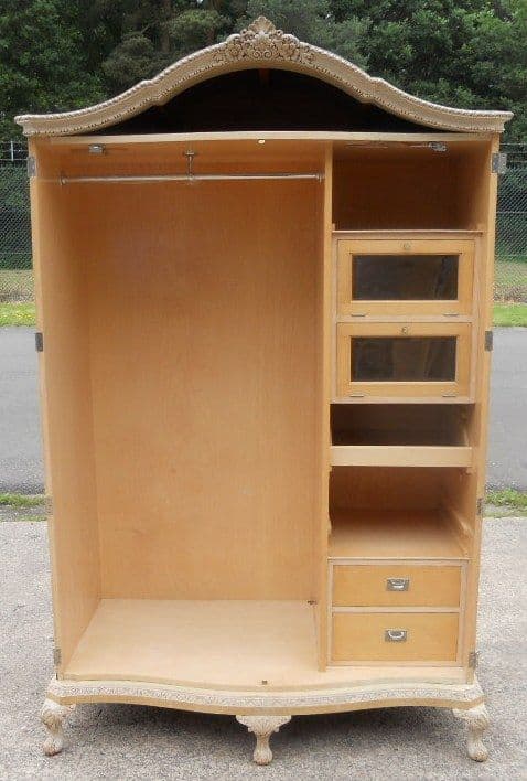 Bleached Walnut Fitted Wardrobe by Maples & Co, London