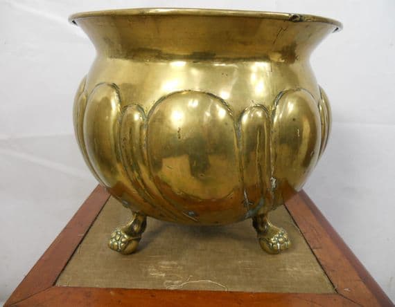 Brass Plant Pot Jardiniere - SOLD