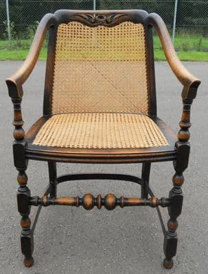 Carved Beech Framed Carver Armchair