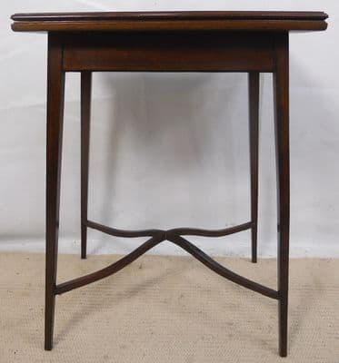 Edwardian Mahogany Foldover Card Table