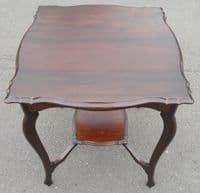 Edwardian Mahogany Shaped Top Occasional Table